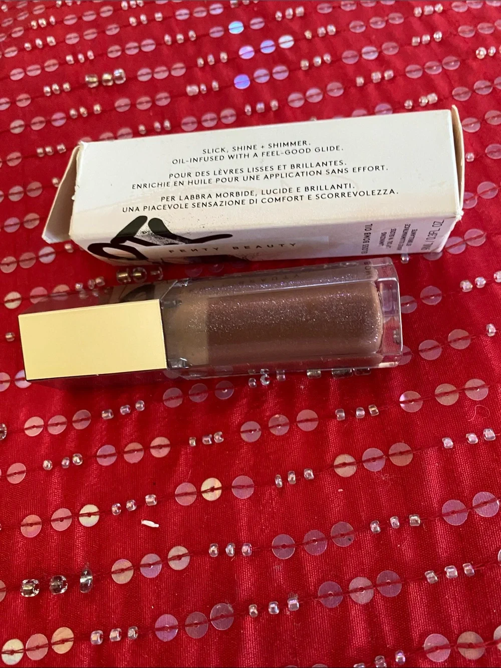 Fenty Beauty Gloss Bomb Oil in Rose Amber New In Box Not Returnable